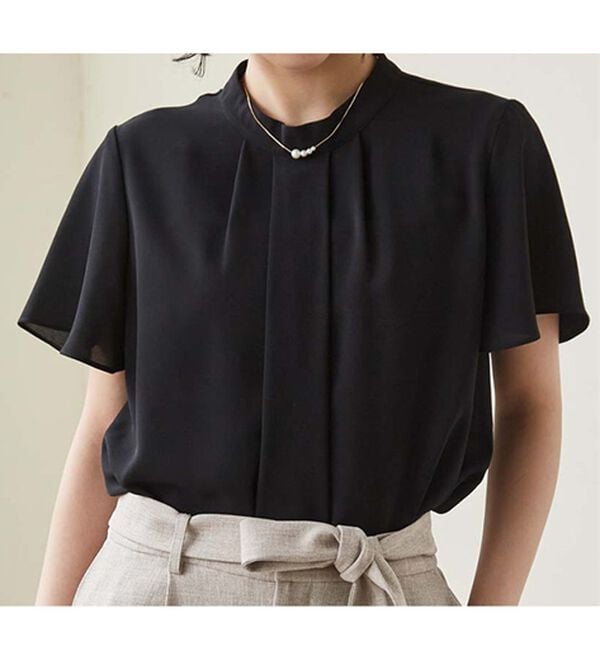 RANAN（ラナン）の「【新色追加】機能付タックデザインブラウス（ブラウス）」｜詳細画像