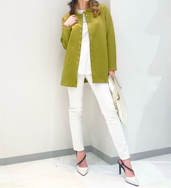 BELLUNA（ベルーナ）の「時短コーデ！ダンボール素材ロングカーデアンサンブル（アンサンブル）」｜詳細画像