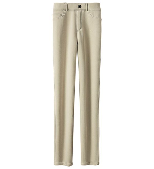 BELLUNA（ベルーナ）の「裏ベロアストレッチ素材レギンスパンツ（フルレングスパンツ）」｜詳細画像