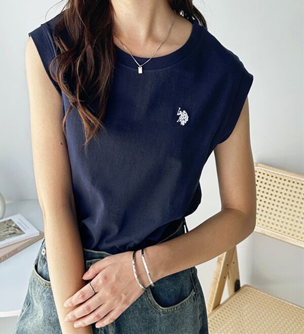 GeeRA（ジーラ）の「【Ｕ．Ｓ．　ＰＯＬＯ　ＡＳＳＮ．】ノースリＴシャツ（タンクトップ・キャミソール）」｜詳細画像