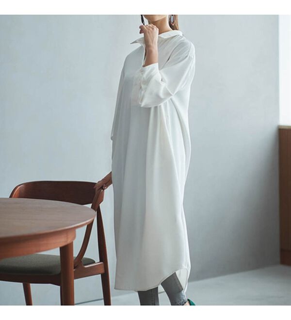 RANAN（ラナン）の「ボリューム袖シャツワンピース（シャツワンピース）」｜詳細画像