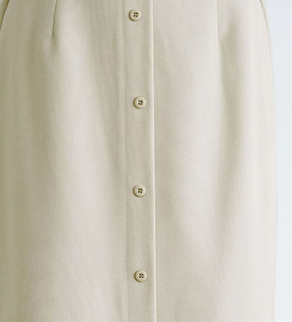 Pierrot（ピエロ）の「【選べる丈】フロントボタンヘムギャザースカート（ロングスカート）」｜詳細画像