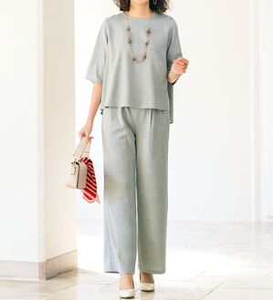 ルフラン（ルフラン）の「さらり涼やかバックデザインセットアップ（その他スーツ）」｜詳細画像