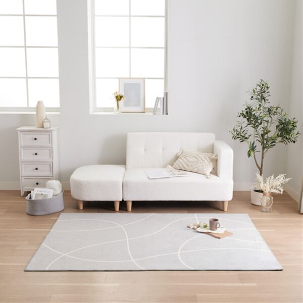 iellio（イエリオ）の「洗えるデザインラグ＜おしゃれ・北欧・大人かわいい・洗濯可・Ｃｏｍｍｙ＞（ラグ）」｜詳細画像