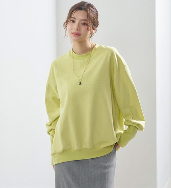 BELLUNA（ベルーナ）の「長めのリブが差をつける！全隠しトレーナー（カットソー）」｜詳細画像