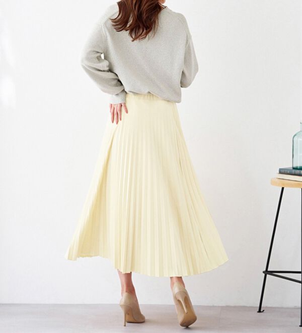 BELLUNA（ベルーナ）の「洗っても形が崩れにくい！プリーツスカート（ロングスカート）」｜詳細画像