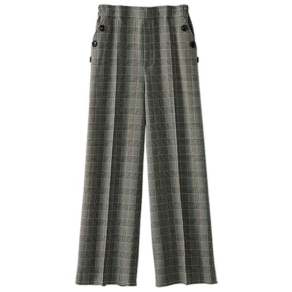 BELLUNA（ベルーナ）の「ウーリッシュ素材ワイドパンツ（ワイドパンツ・ガウチョ）」｜詳細画像