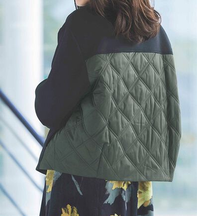 RANAN（ラナン）の「異素材使いブルゾン（ブルゾン）」