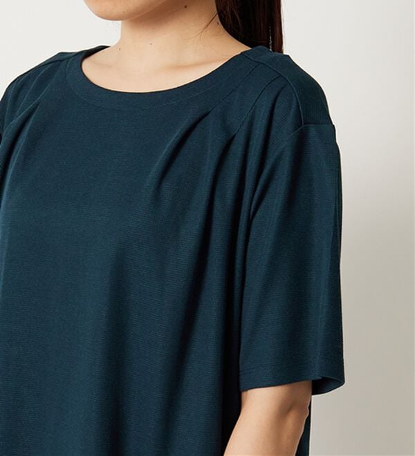 BELLUNA（ベルーナ）の「【接触冷感】かのこ素材タックデザインチュニックワンピース（その他ワンピース）」｜詳細画像