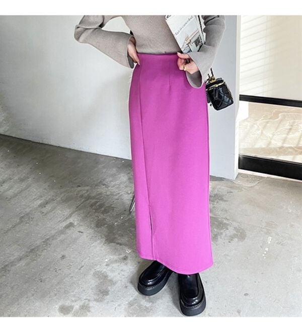 GeeRA（ジーラ）の「楽ちん！滑らか美ラインダンボールナロースカート（ロングスカート）」｜詳細画像