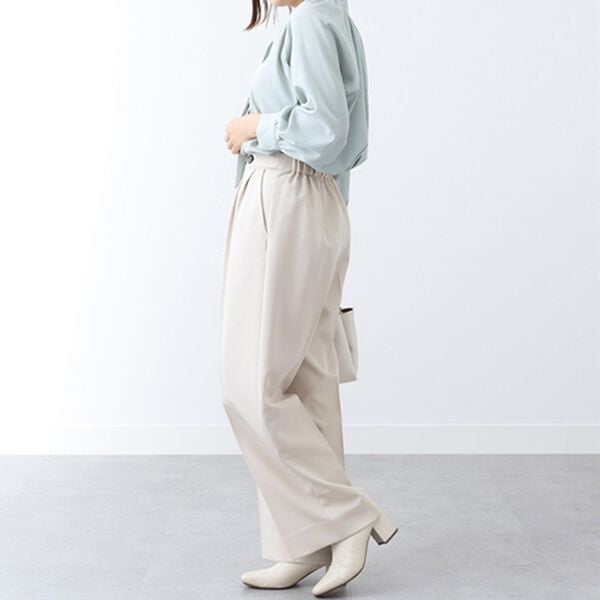 BELLUNA（ベルーナ）の「ボタンデザインセンタープレスワイドパンツ（ワイドパンツ・ガウチョ）」｜詳細画像