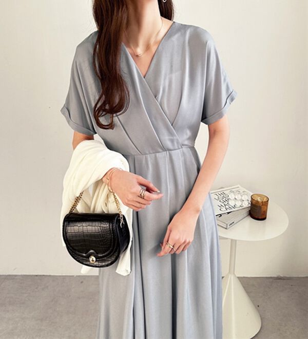 GeeRA（ジーラ）の「カシュクールフレアーワンピース（その他ワンピース）」｜詳細画像