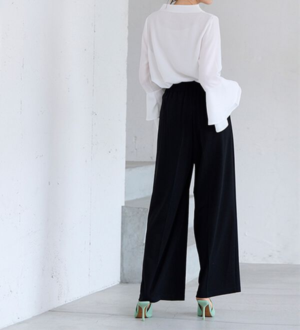 RANAN（ラナン）の「袖ペプラムデザイントップスセットアップ（セットアップ）」｜詳細画像