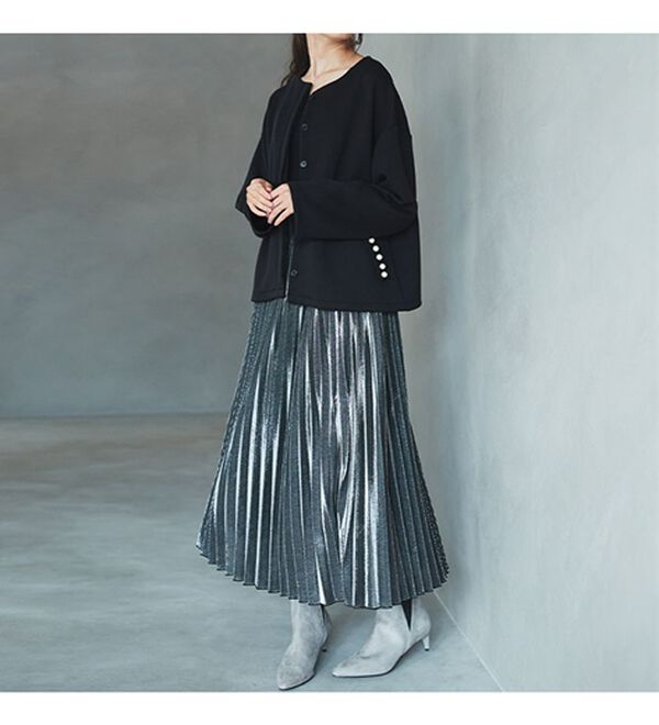 RANAN（ラナン）の「シャイニープリーツスカート（ロングスカート）」｜詳細画像