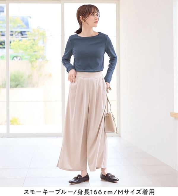 Viola e Viola（ヴィオラ エ ヴィオラ）の「【クルーネック】チクチクしにくい裏起毛プルオーバー（カットソー）」｜詳細画像