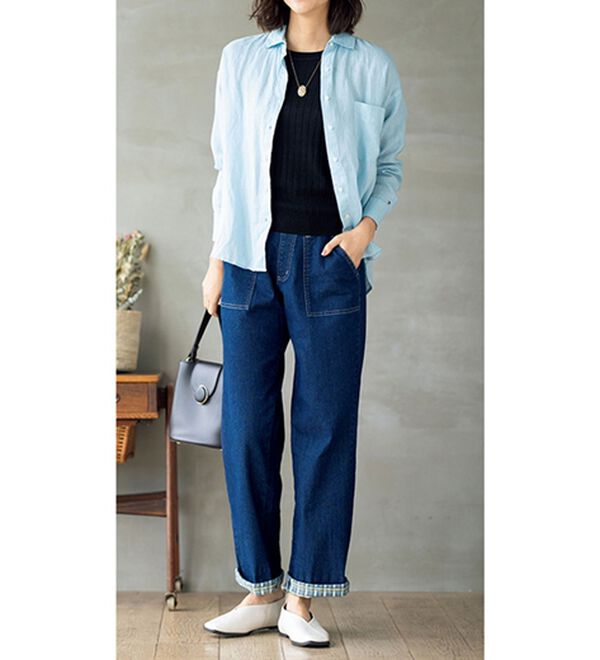 ルフラン（ルフラン）の「【２本組】ちょうどいい！ワイドパンツ（ワイドパンツ・ガウチョ）」｜詳細画像