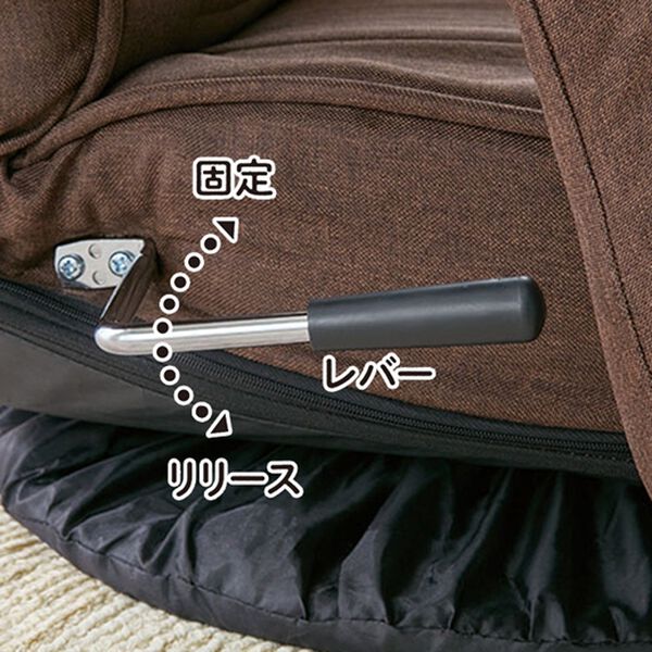 「レバー式肘連動回転座椅子（座椅子）」｜詳細画像