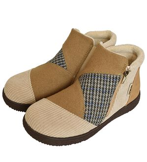 RANAN（ラナン）の「＜ＭＯＺ＞パッチワークスニーカーブーツ（ブーツ）」｜ベージュ系