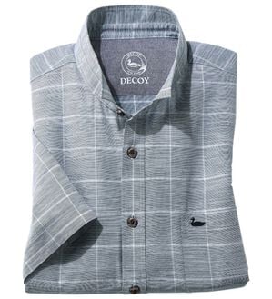 「＜デコイ＞さらっと羽織れる！麻入りシャツ（メンズシャツ）」｜ネイビー