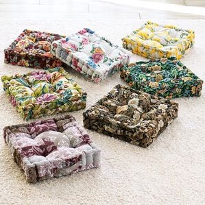 「高級ゴブラン織厚みたっぷりクッキークッション（チェアカバー・チェアパッド）」｜詳細画像