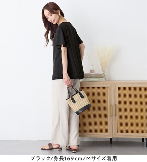 Viola e Viola（ヴィオラ エ ヴィオラ）の「さらさらＥＡＳＹ　Ａラインチュニックブラウス（チュニック）」｜詳細画像