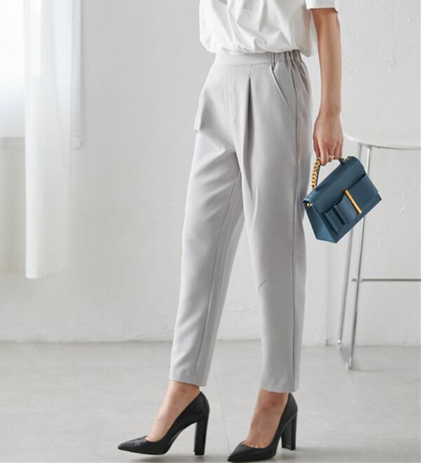 RANAN（ラナン）の「美脚シルエットクロップドパンツ（フルレングスパンツ）」｜詳細画像