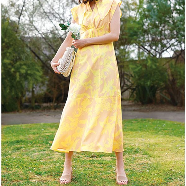 RANAN（ラナン）の「ウエストタック衿付ワンピース（その他ワンピース）」｜詳細画像