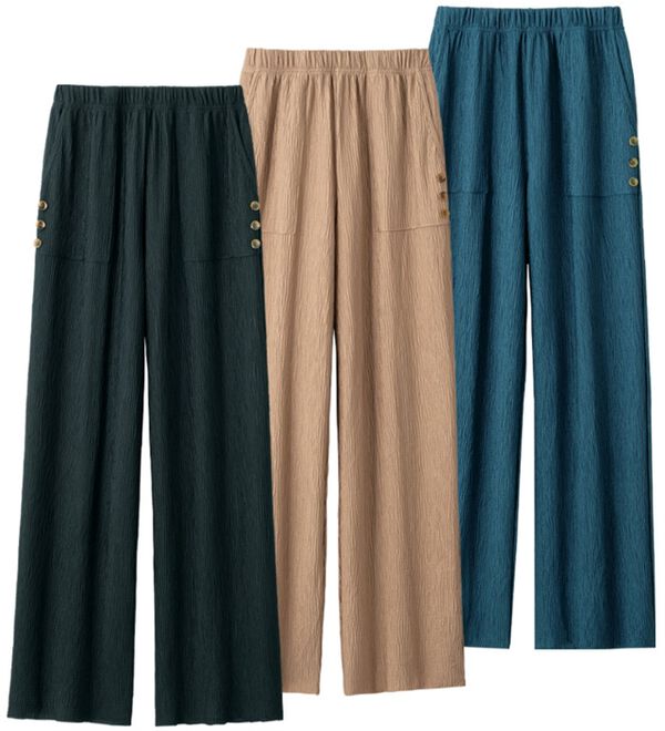 ルフラン（ルフラン）の「【３本組】抗菌防臭ラクちんイージーパンツ（その他パンツ）」｜詳細画像