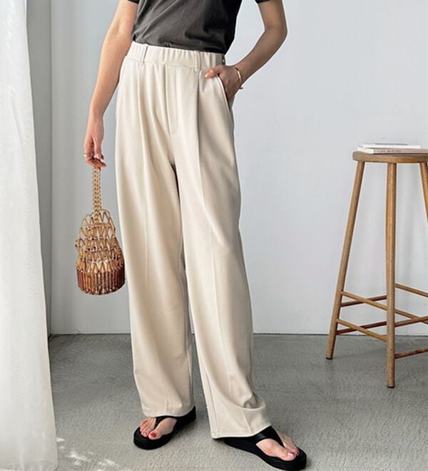 GeeRA（ジーラ）の「美脚魅せタックワイドスラックスパンツ（ワイドパンツ・ガウチョ）」｜詳細画像