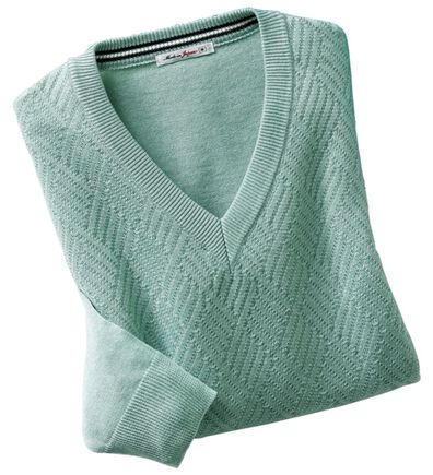 「日本製　色を愉しむウォッシャブルセーター（メンズニット・セーター）」