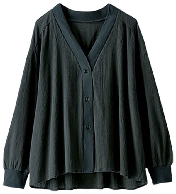 BELLUNA（ベルーナ）の「綿１００％シアー素材楊柳カーディガン（その他カーディガン）」｜詳細画像