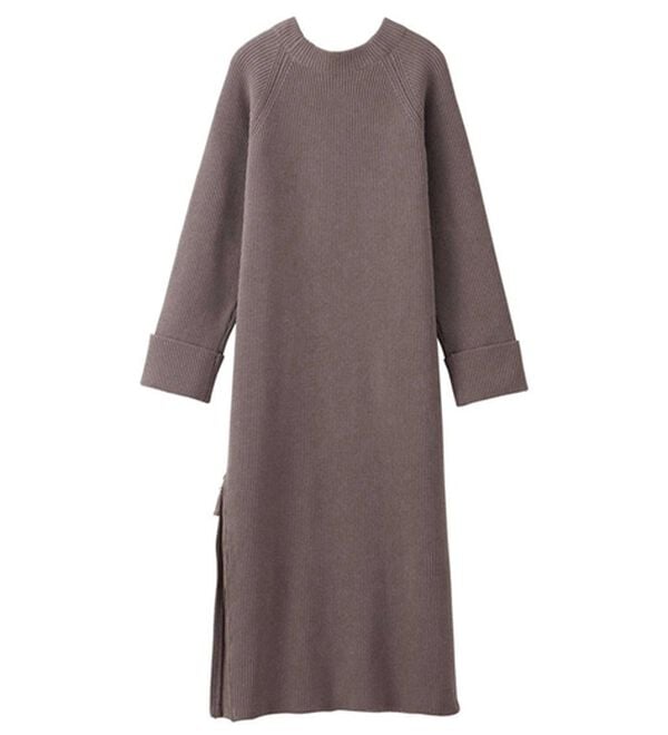 GeeRA（ジーラ）の「裾ファスナースリットニットワンピース（ニットワンピース）」｜詳細画像