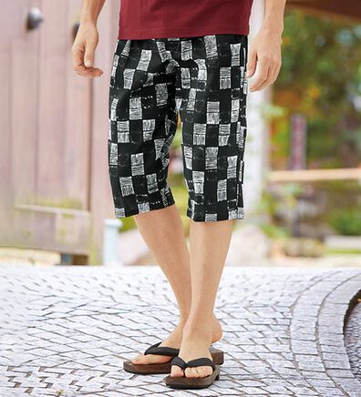 「【３本組】日本製さらっと高島ちぢみ７分丈ステテコ（メンズ下着）」