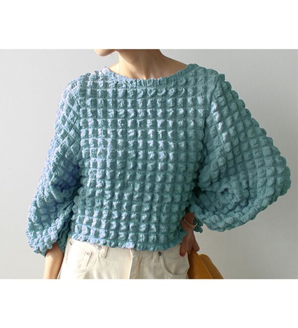 GeeRA（ジーラ）の「ぽこぽこ素材２ＷＡＹカーディガン（カットソー）」｜詳細画像