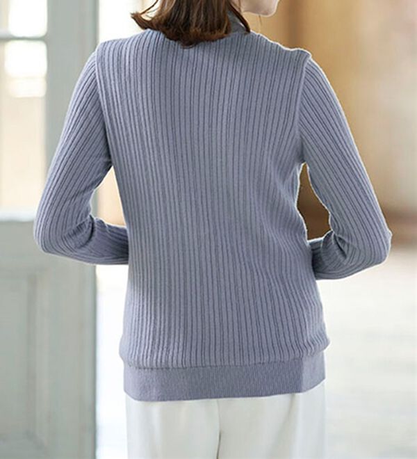 BELLUNA（ベルーナ）の「洗える！裏ベロアあったかセーター（ニット・セーター）」｜詳細画像