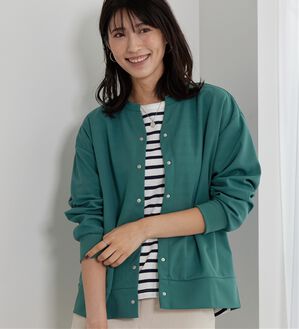 BELLUNA（ベルーナ）の「ジョーゼット素材スキッパーカーディガン（その他カーディガン）」｜ブルーグリーン