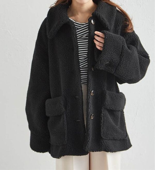 RANAN（ラナン）の「ステンカラーボアコート（ハーフコート）」｜詳細画像