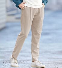 「リネンタッチワンタックワイドパンツ・オープンカラーワイドシャツ（メンズシャツ）」