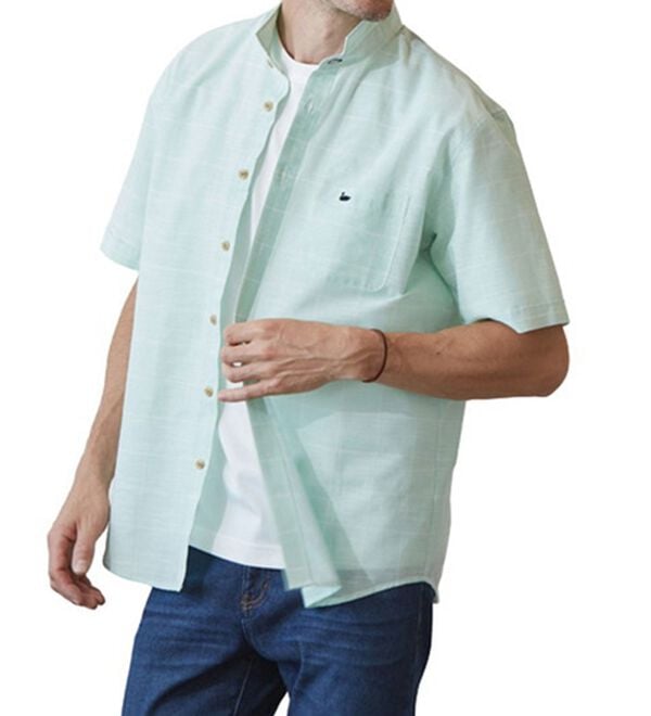 「＜デコイ＞さらっと羽織れる！麻入りシャツ（メンズシャツ）」｜詳細画像