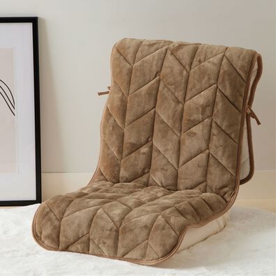 iellio（イエリオ）の「あったかフランネルチェアカバー＜座椅子カバー・こたつ椅子カバー・吸湿発熱・抗菌防臭＞（チェアカバー・チェアパッド）」