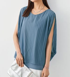 BELLUNA（ベルーナ）の「ふんわりシフォンで視覚効果ブラウス（ブラウス）」｜詳細画像