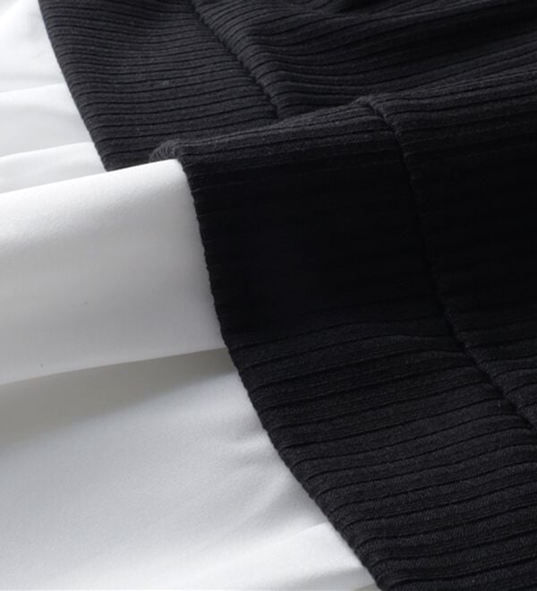 BELLUNA（ベルーナ）の「衿付きVネック異素材切替チュニック（チュニック）」｜詳細画像