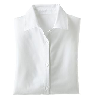 BELLUNA（ベルーナ）の「【選べる袖丈】洗える！ストレッチイージーケアシャツ（シャツ）」｜白