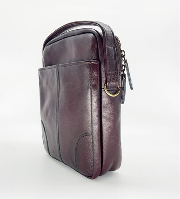 「日本製アンティーク調牛革ショルダーバッグ（メンズショルダーバッグ）」｜詳細画像