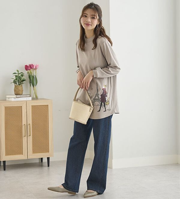 BELLUNA（ベルーナ）の「【メルティポンチ】プリントチュニック（チュニック）」｜詳細画像