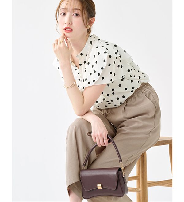 alotta（アロッタ）の「フリルデザインブラウス（ブラウス）」｜詳細画像