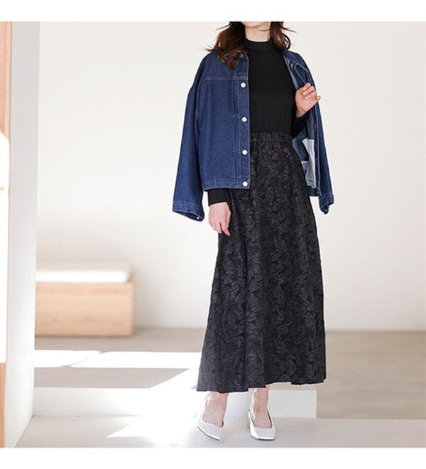 RANAN（ラナン）の「ジャカード素材ドッキングワンピース（ドッキングワンピース）」｜詳細画像