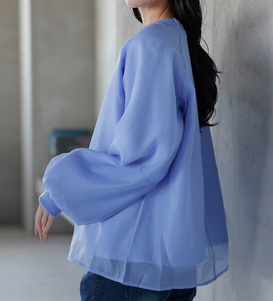 RANAN（ラナン）の「裏起毛シアー素材レイヤードスウェット（カットソー）」