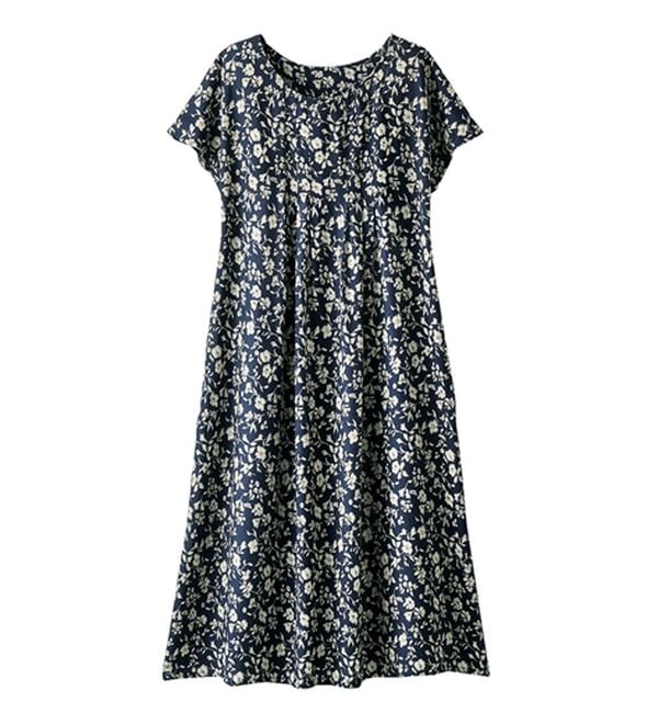 BELLUNA（ベルーナ）の「レーヨン素材タックデザインワンピース（その他ワンピース）」｜詳細画像