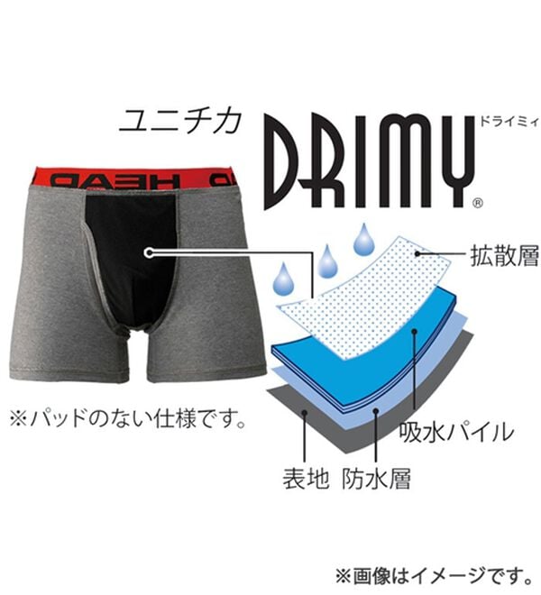「【４枚組】＜ヘッド＞遠赤効果！杢調染みないボクサー（メンズ尿シミパンツ）」｜詳細画像